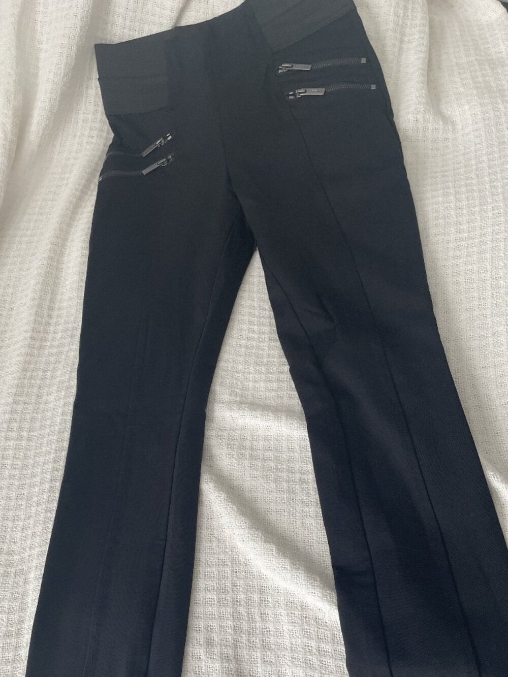 GUESS Women’s Black Moto Skinny Pants – Multi‑Zip Waist – NWOT Size SMALL